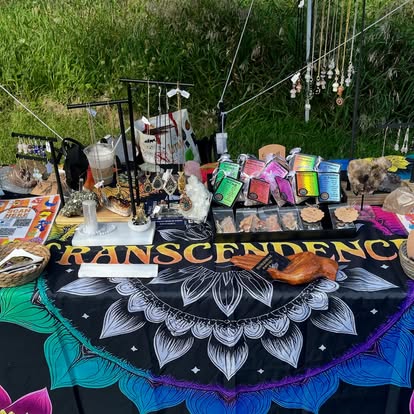 Benz at a market