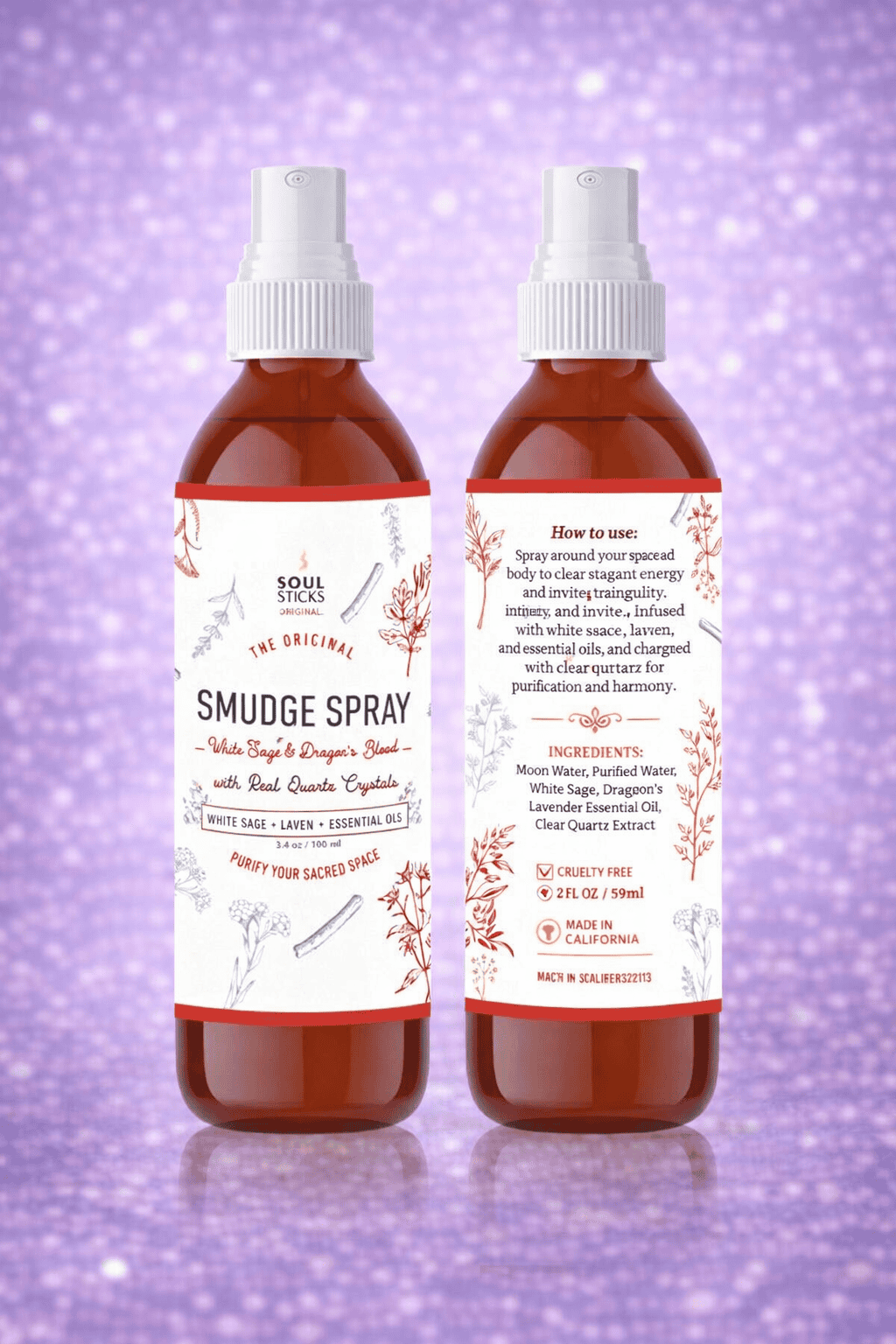 Dragon's Blood Sage Smudge Spray (3.5 oz)