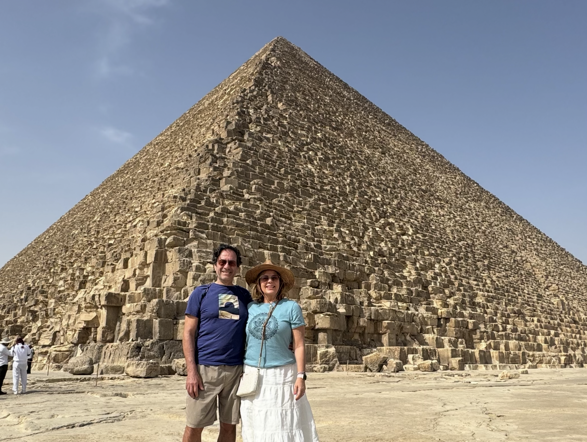Rose and Armando at the Pyramids of Giza