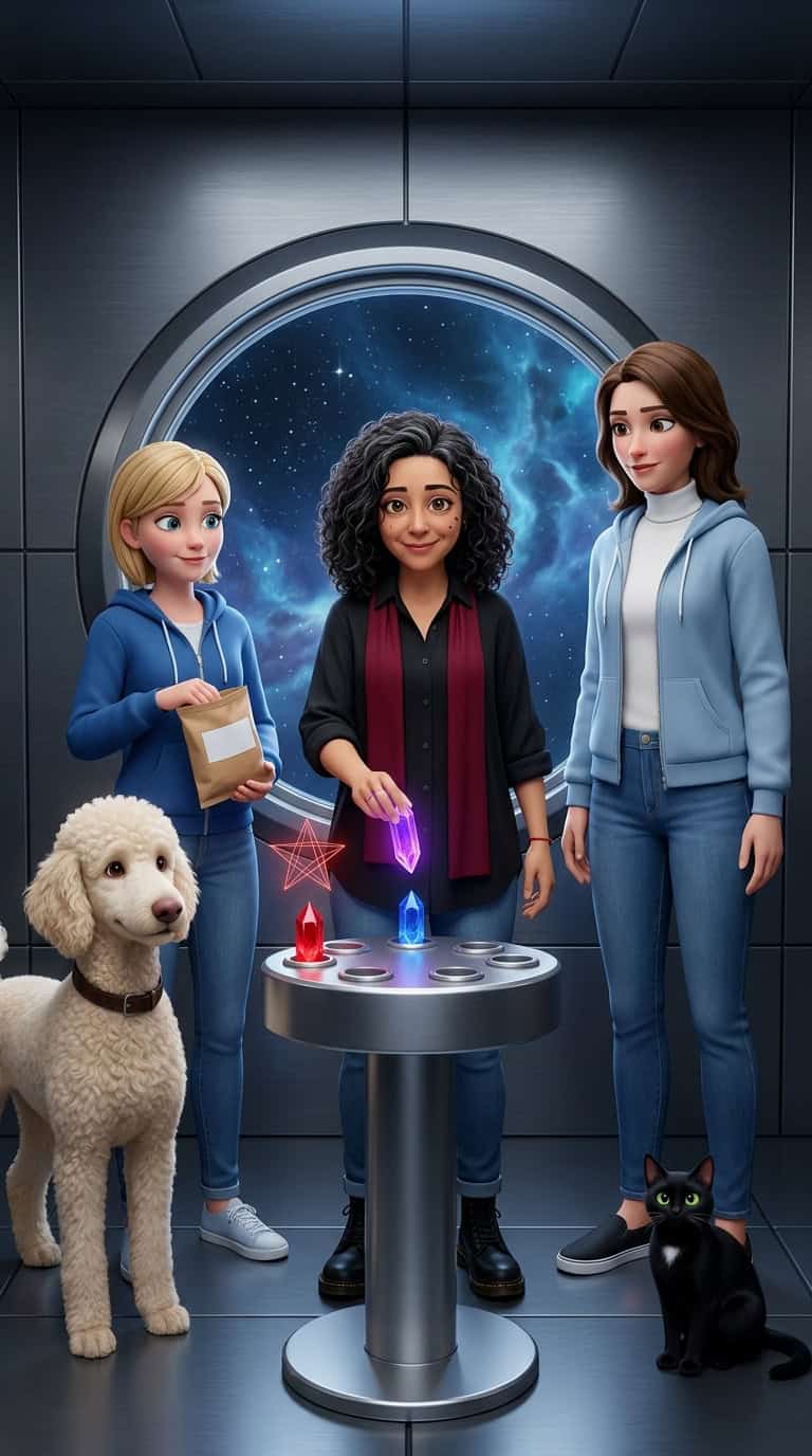 Galactic Adventures — Deneene, Cheryl, Eileen, Luca, and Kobi