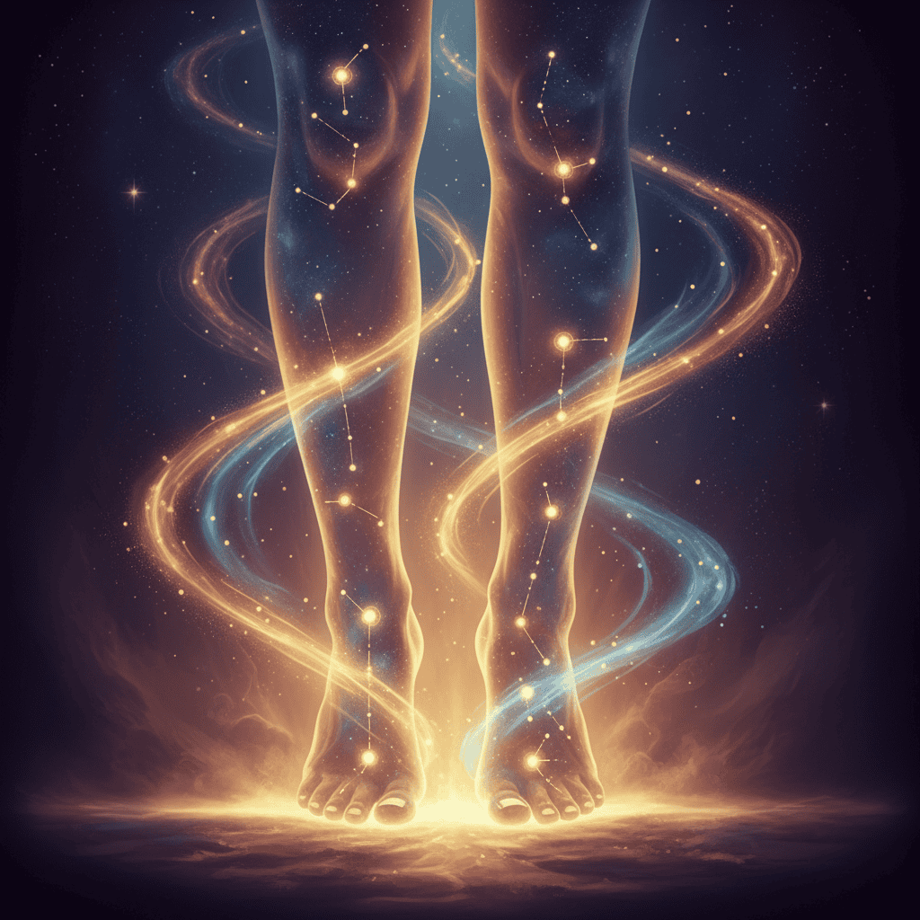 Restorative Touch (Abstract Body)

more cosmic mystical, reflexology points, 
 Lower legs and fee...