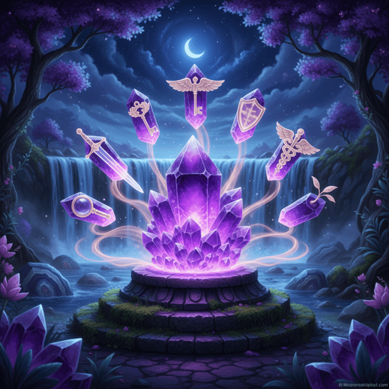 Mystical, Why Amethyst is Called Swiss Army Knife of Crystals, no text, no people