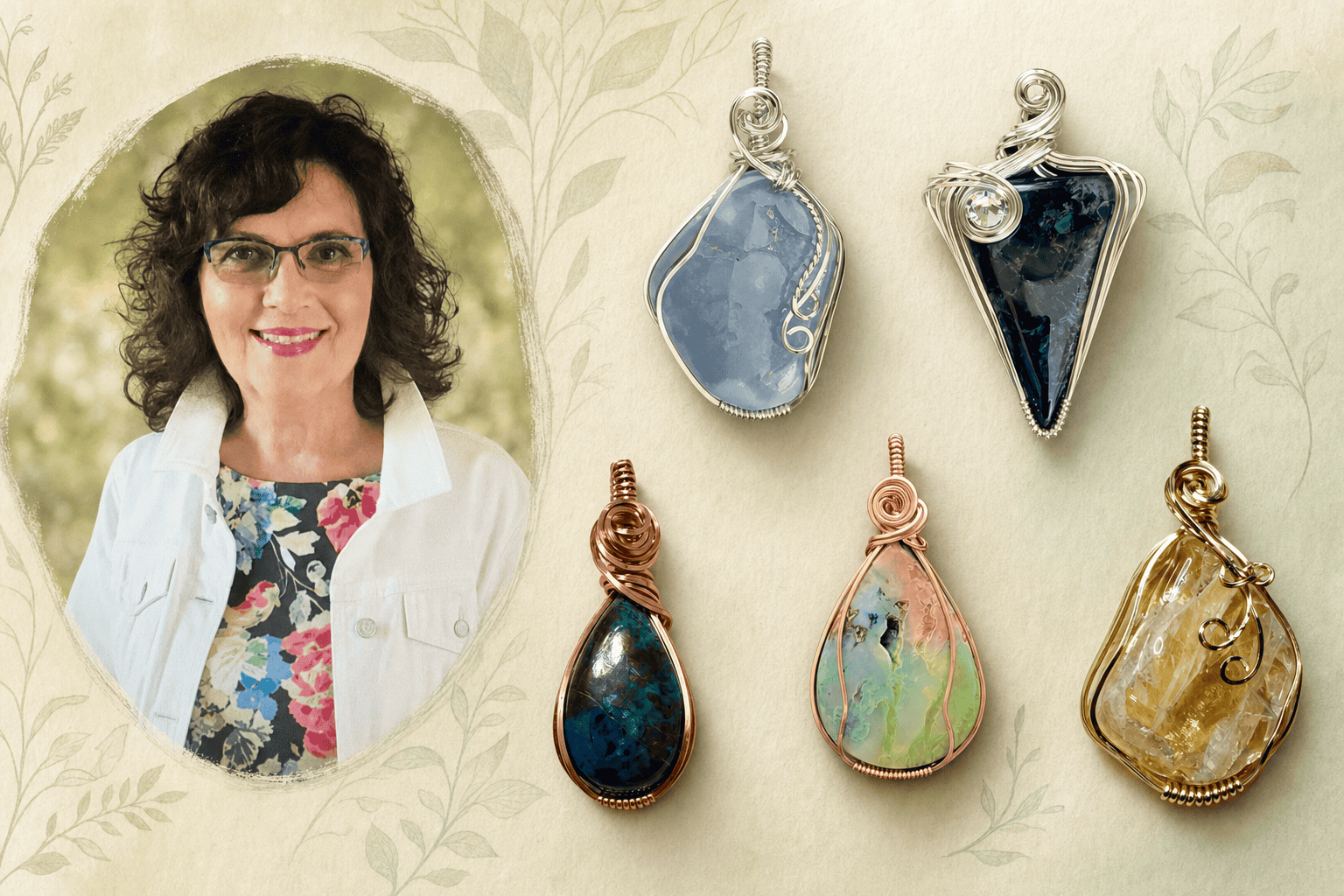 Lauren’s handcrafted jewelry at Sacred Ground