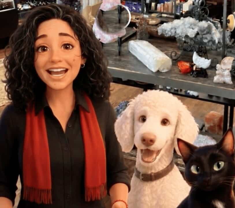 Galactic Adventures — Deneene with Luca and Kobi in the shop