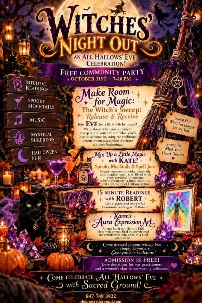 Witches' Night Out Halloween night October 31st, 7 to 10 PM, 847-749-3922